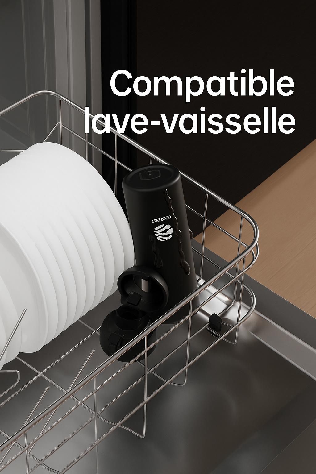 Gourde Isotherme avec Support de Téléphone - 1L | Idéale pour l’Été, le Sport et le Bureau