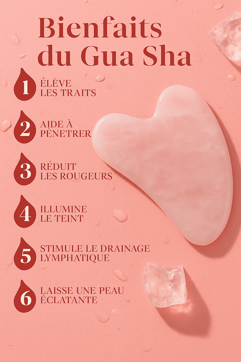 Kit Quartz Rose – Jade Roller & Gua Sha | Massageador Facial Premium