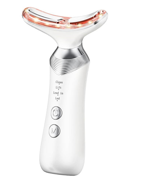 ✨ SculptGlow™ – Appareil de Massage Visage & Cou 3-en-1 | LED • Chauffage 45°C • Lifting