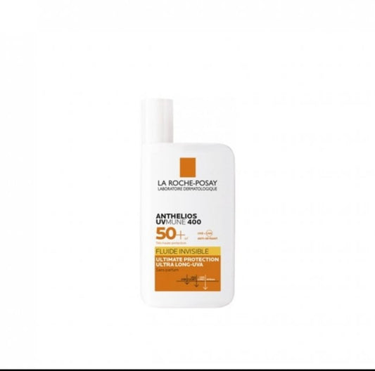 👉 La Roche-Posay Anthelios Invisible Fluid SPF 50+ — Protection Solaire Ultra-Légère, Sans Effet Blanc, Résistante à l’Eau