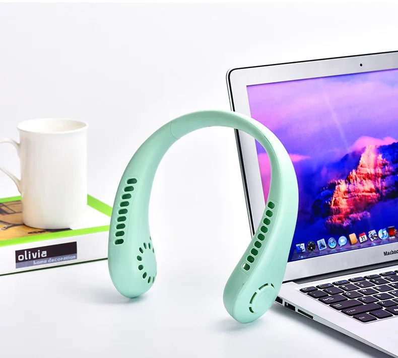Ventilateur de Cou Sans Hélice – Refroidissement 360° | Été 2025
